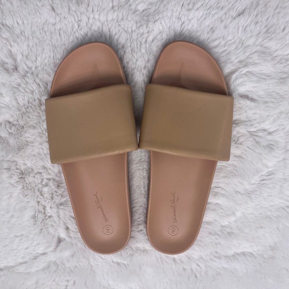 Universal Thread Slide Maya Footbed Sandals in Tan - Size 9 - NWOT - Picture 2 of 3